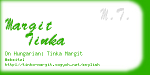margit tinka business card